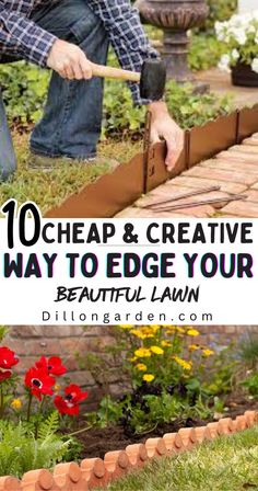 10 Budget-Friendly Way To Edge Your Lawn In [20241] | Lawn Edging ... inside Cheapest Way To Edge Lawn