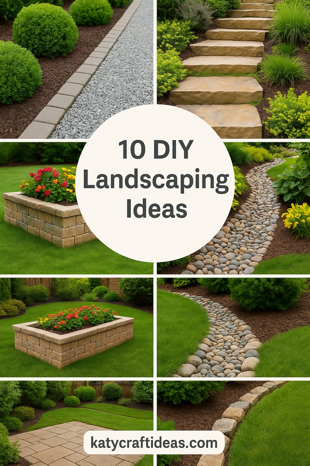 10 Diy Landscaping Ideas - Katy Craft Ideas regarding Creative Ways to Landscape for Free Without Sacrificing Style