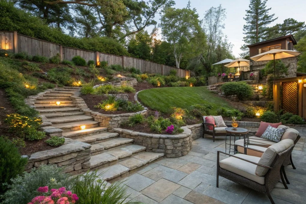 17+ Creative Sloped Backyard Landscaping Ideas inside How to Turn a Steep Slope into Your Favorite Outdoor Room in 2026