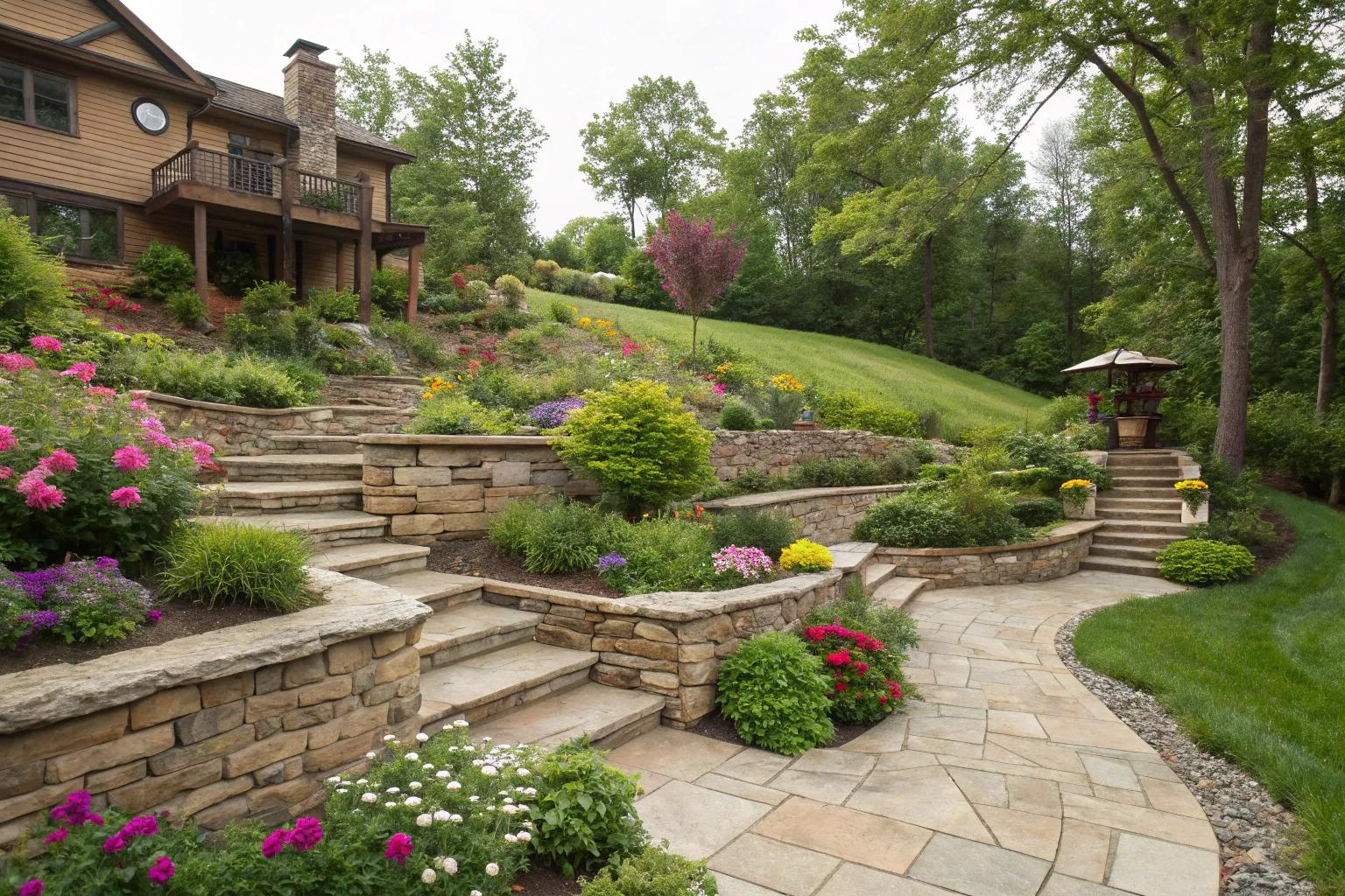 19+ Creative Low-Maintenance Steep Slope Landscaping Ideas throughout Slope Landscaping Ideas