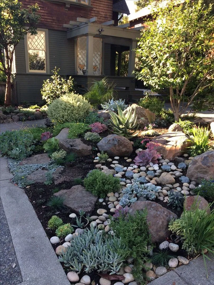 21 Xeriscape Garden Design Ideas To Consider | Sharonsable within Creative Ways to Add Color and Life to Dry Landscapes This Year