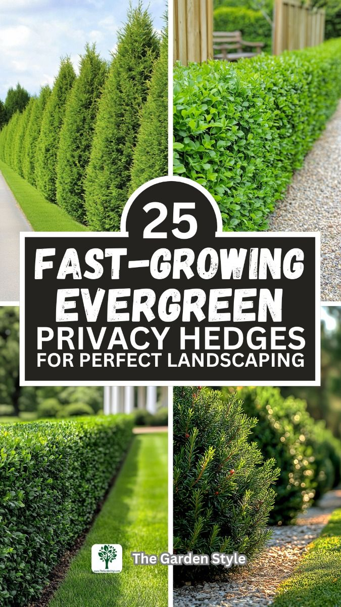25 Fast-Growing Evergreen Privacy Hedges For Perfect Landscaping | Fast ... with Skip the Fence and Try These Rapid Growing Hedges for Instant Seclusion