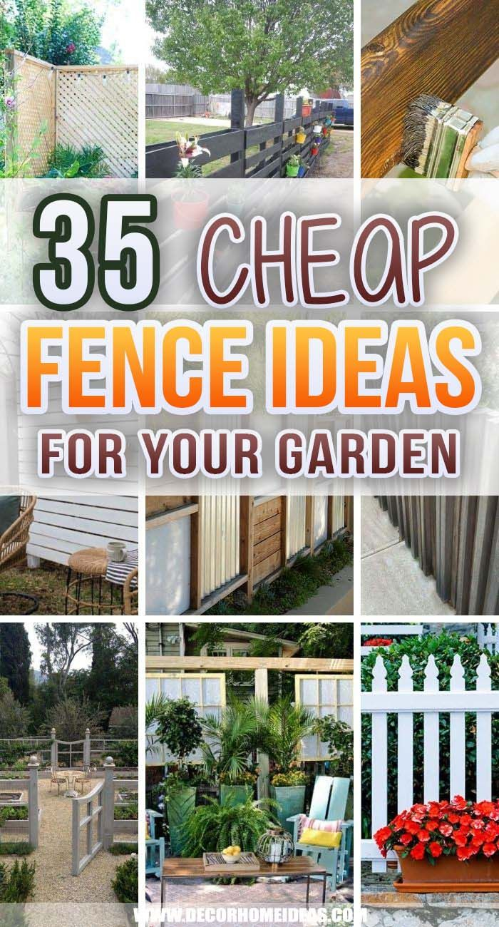30 Diy Cheap Fence Ideas For Your Garden Privacy Or Perimeter - Design Talk regarding Cheap Garden Fence Ideas Diy