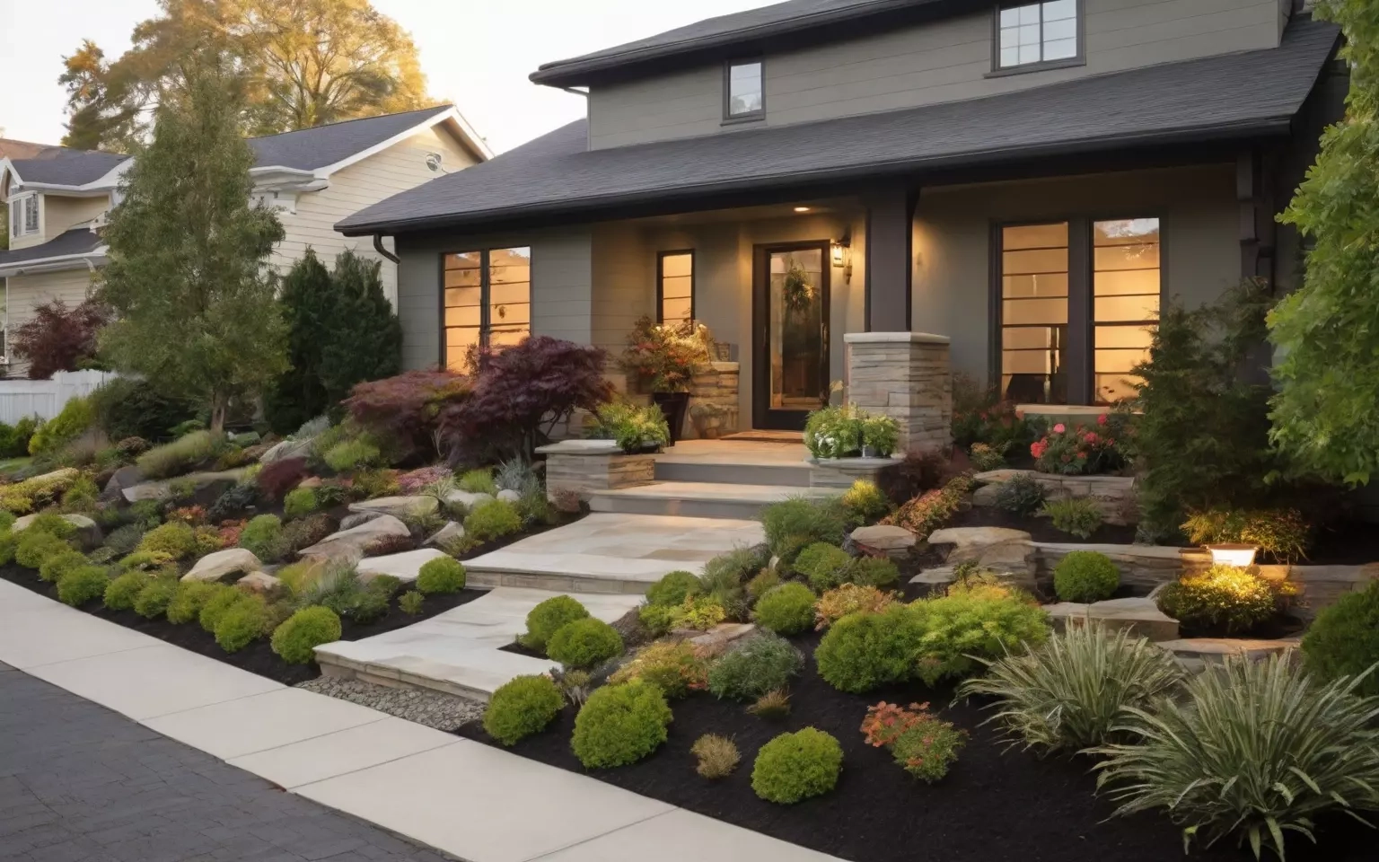 6 Front Yard Landscaping Ideas With Pots – Homystyle intended for The Hidden Mistake Most Homeowners Make When Planting Foundation Shrubs