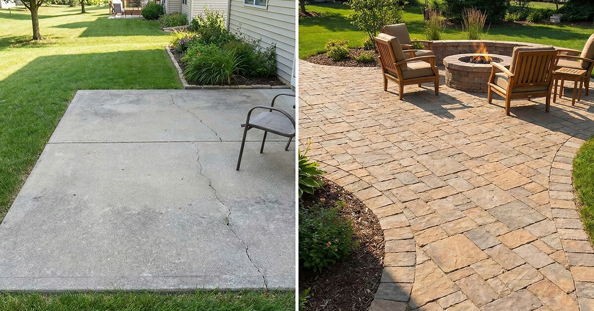 7 Alternatives To Concrete Patio (Costs & Comparisons) inside Gravel Patio Cost Vs Concrete Patio