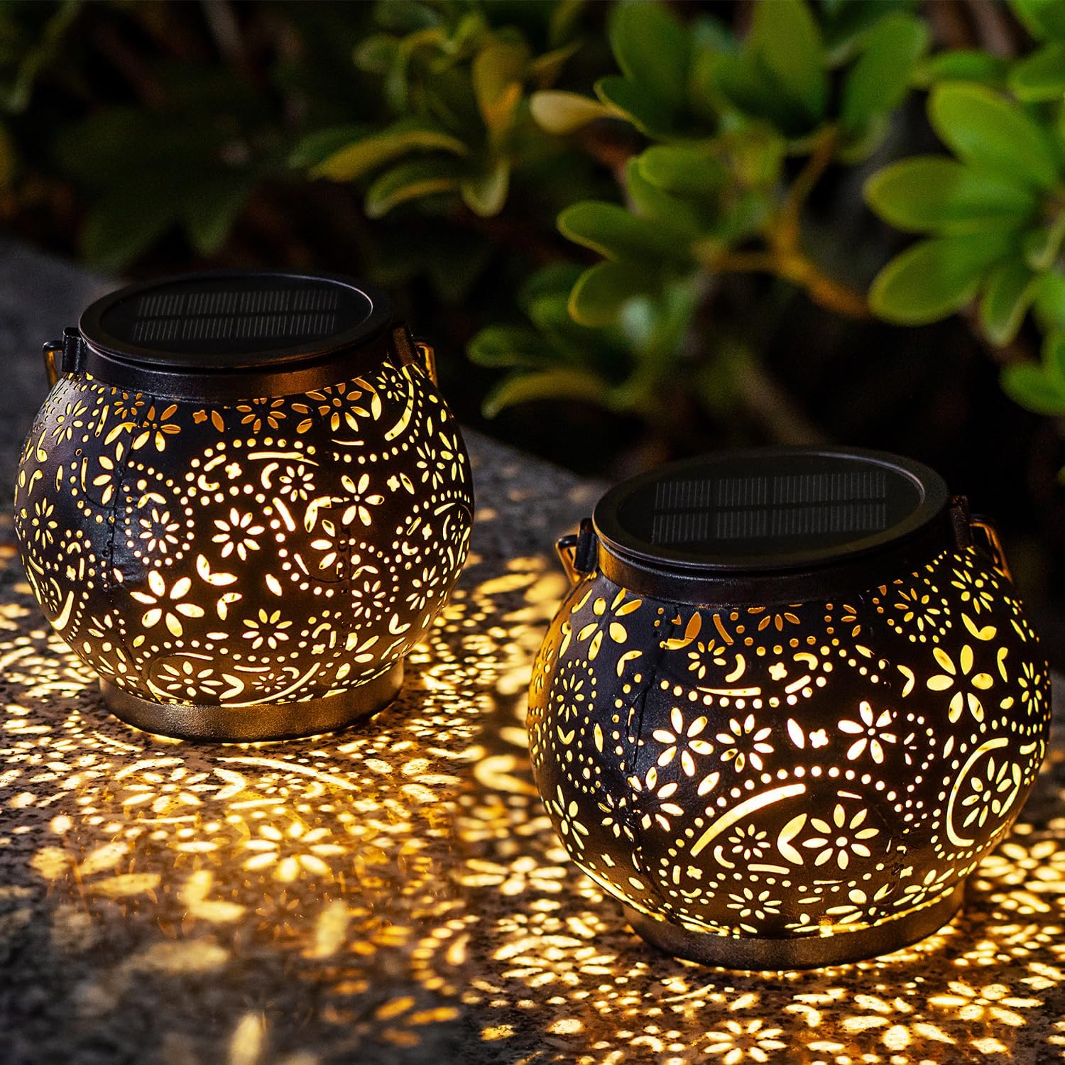 Amazon.com: Leidrail Hanging Solar Lanterns 2 Pack Solar Lanterns ... intended for Real talk about the lifespan of discount solar garden lights bought in bulk