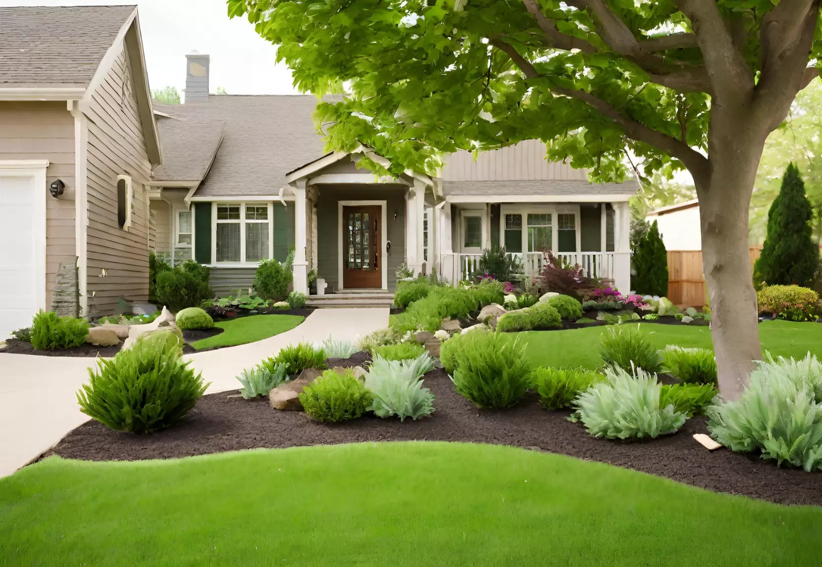 Front Yard Landscaping Ideas: 15 Amazing Ideas with Blending Hardscape and Softscape for a Cohesive Outdoor Room