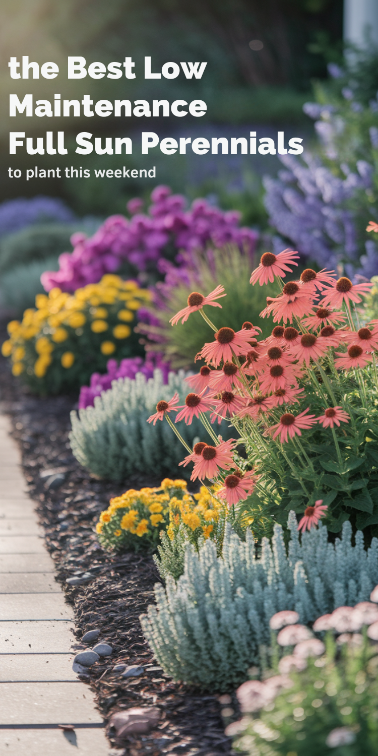 Full Sun Low Maintenance Perennials For Your Garden | Perennial Garden ... with regard to Sun Garden Landscaping