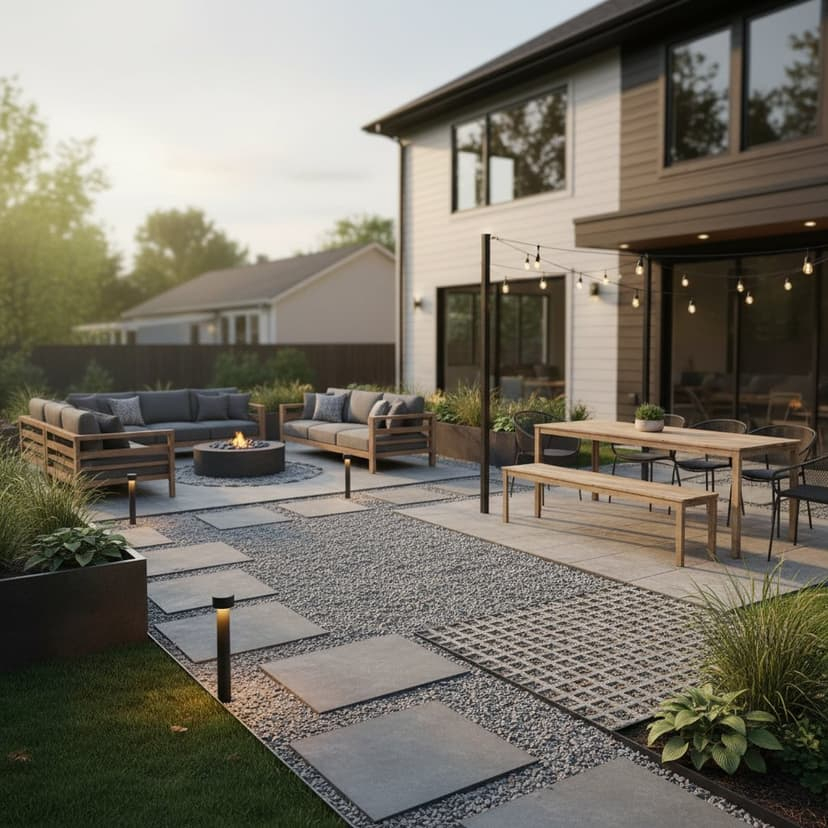 Gravel Patios Save 60% Vs Concrete In 2026 | Intepragardens.com ... within Gravel or Concrete Patio Costs Explained for Homeowners