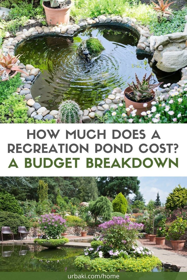How Much Does A Recreation Pond Cost? A Budget Breakdown In 2025 ... pertaining to Diy Pond Cost Breakdown Backyard