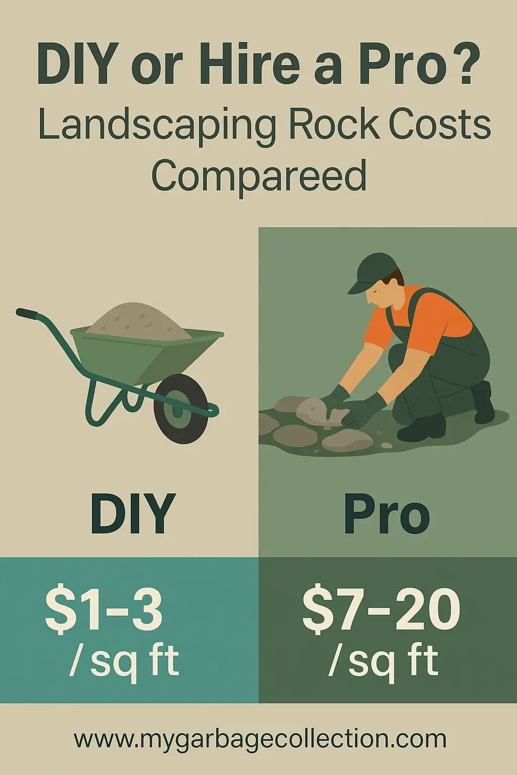Landscaping Rocks Prices (2025): Cost Per Ton, Cubic Yard ... throughout Smart Ways to Split Landscaping Tasks Between DIY and Pros