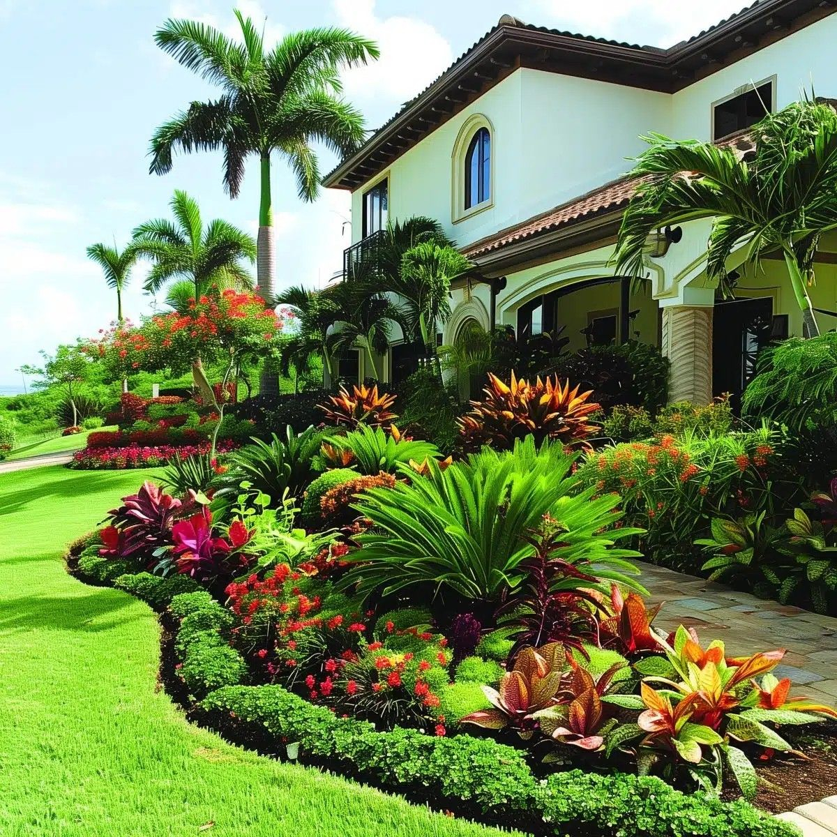 Pin On Jardines Y Jardineras In 2024 | Tropical Backyard Landscaping ... inside Tropical Landscaping