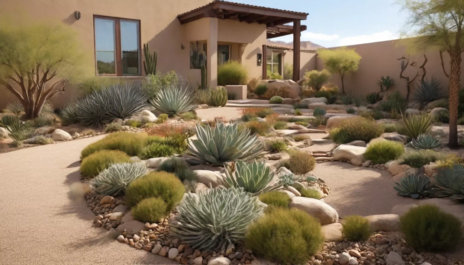 The Ultimate Guide To Desert Landscape Ideas [5 Best Ideas] with The Secret to Cool Roots and Less Water Use in Arid Climates