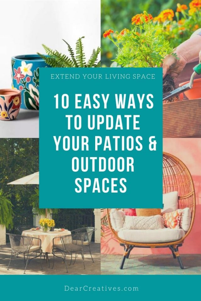 10 Easy Ways To Update Your Outdoor Space Dear Creatives in Landscaping Ideas Pinterest Budget