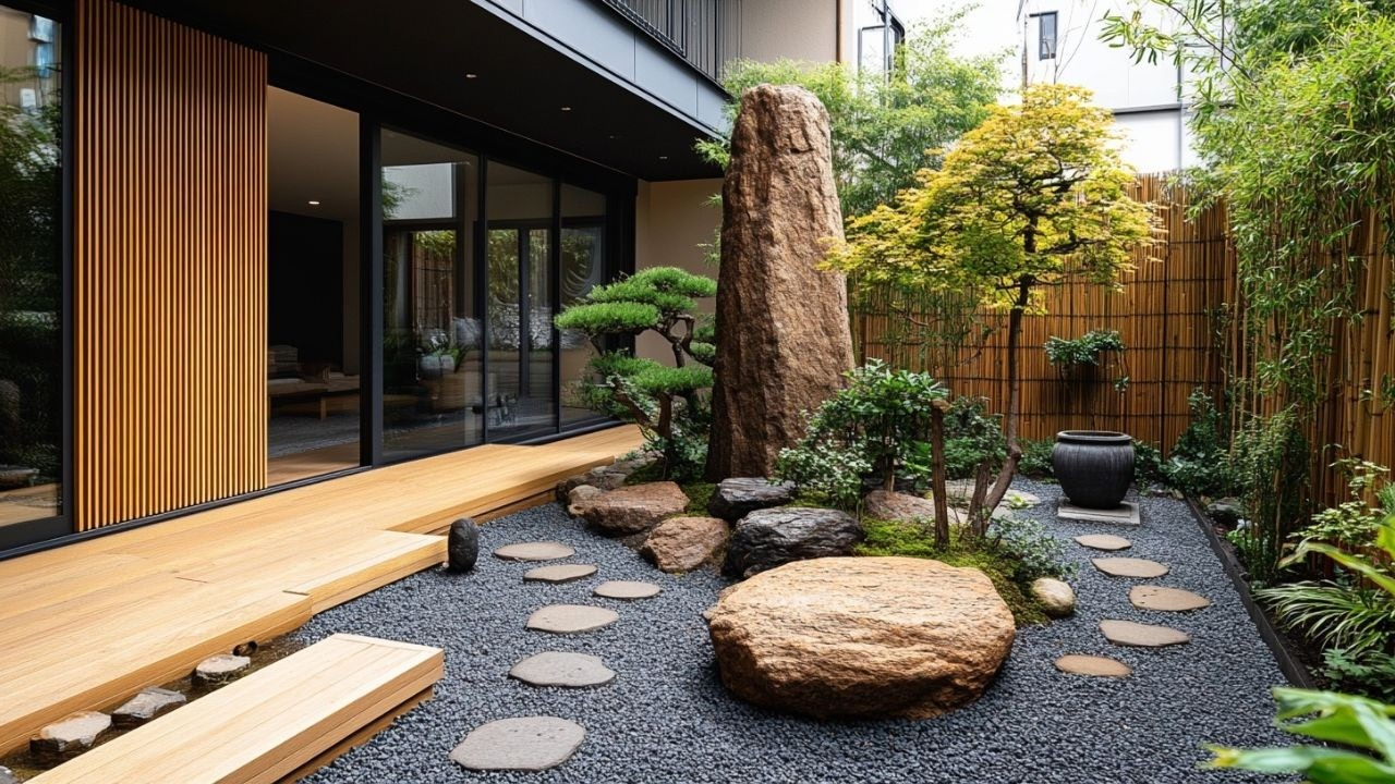 10 Minimalist Japanese Rock Garden Ideas | Low-Maintenance Zen ... in Minimalist Japanese garden design principles for compact balconies and patios