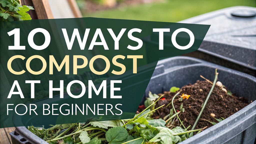 10 Ways To Compost At Home For Beginners inside The No-Stress Way to Start Composting at Home for Complete Beginners