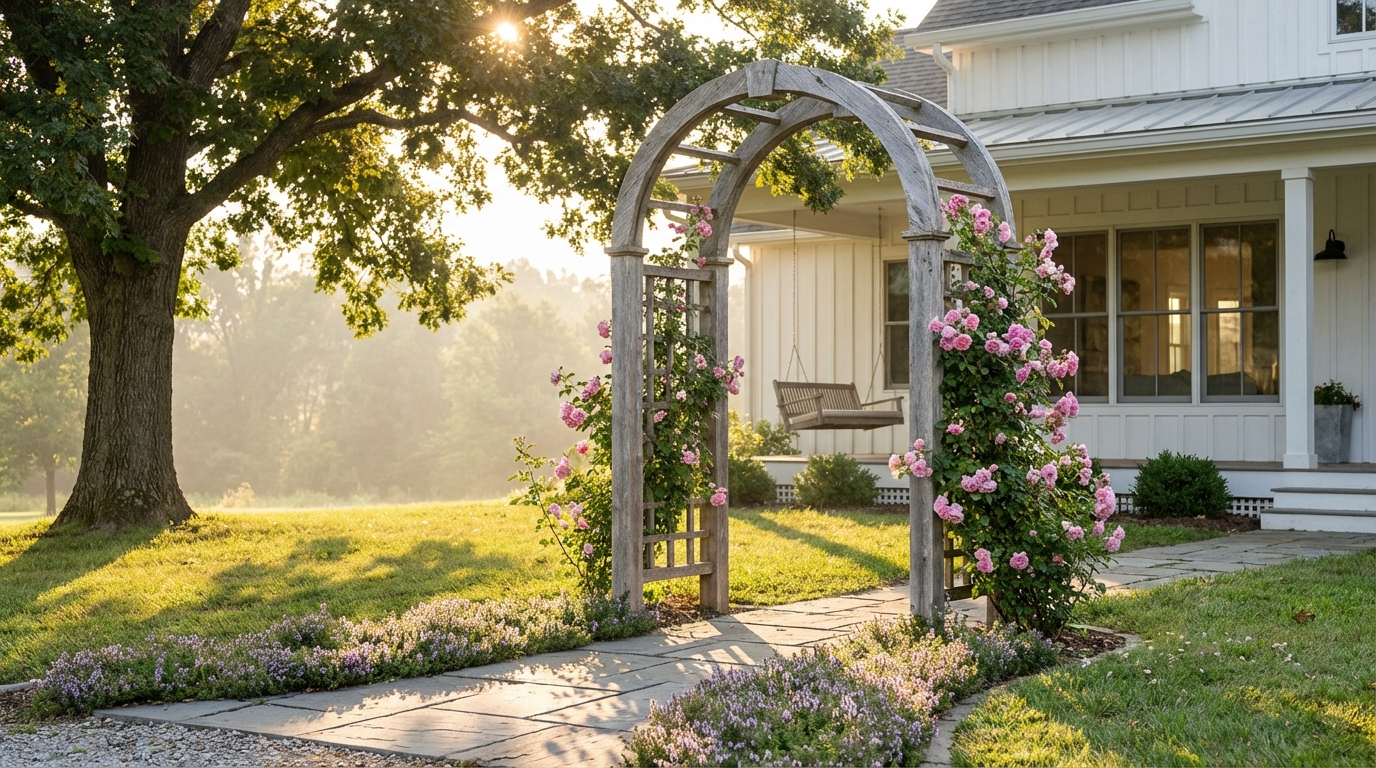 15 Front Yard Arbor Ideas For Stunning Entry Style with regard to The Quiet Magic of Adding an Arbor Gate to Your Front Yard