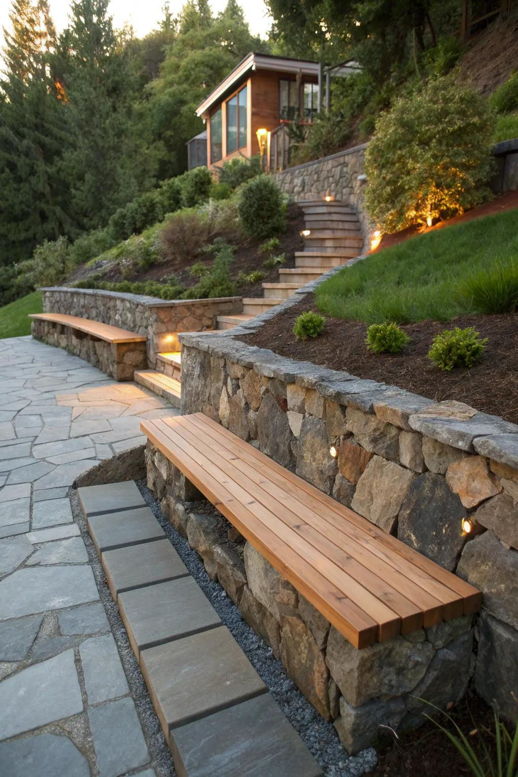 17+ Creative Retaining Wall Ideas For Sloped Yards - Alderlight intended for Transform Your Sloped Yard with Budget Friendly Retaining Wall Solutions