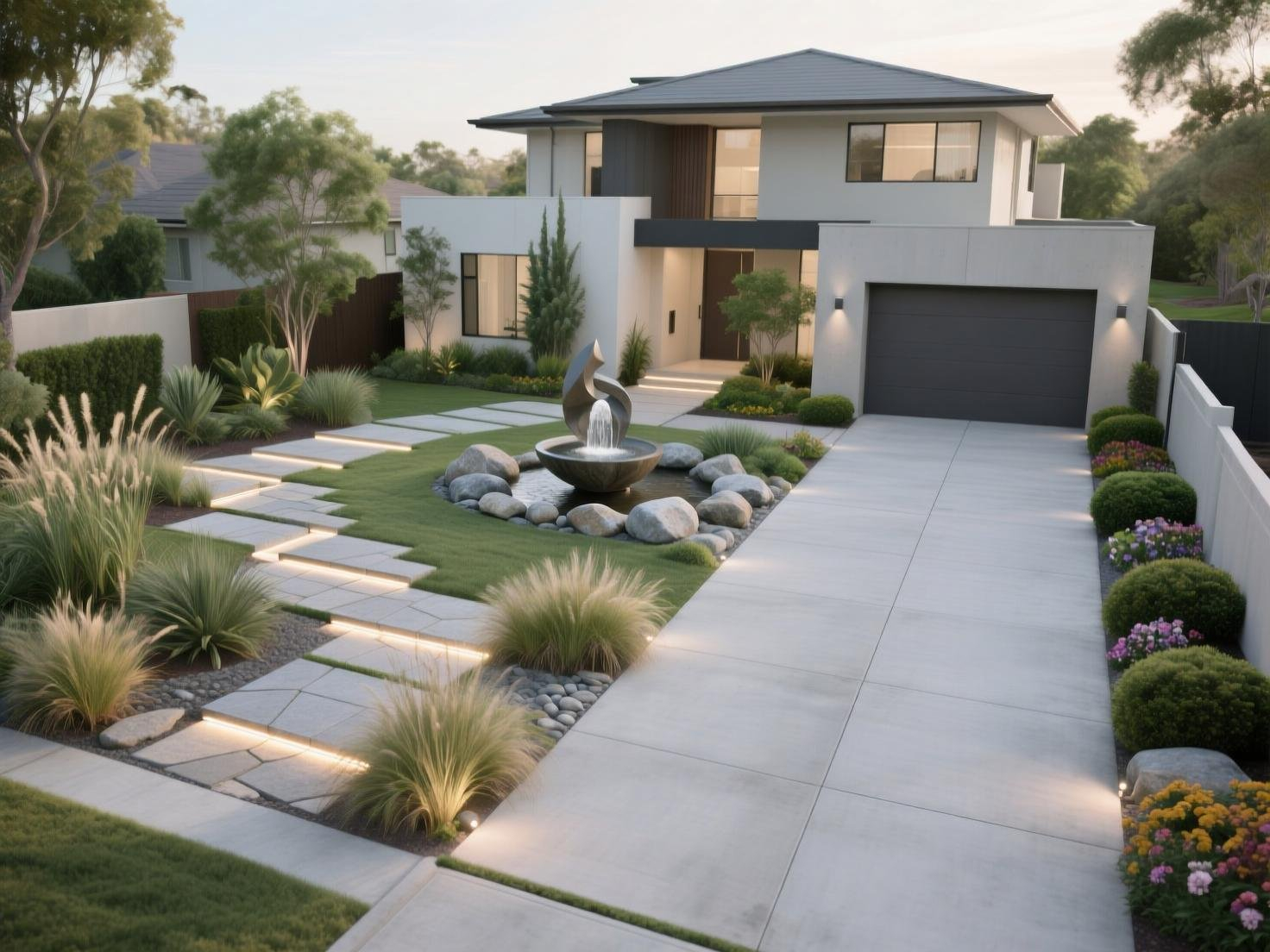 20 Modern Front Yard Landscaping To Boost Your Curb Appeal! intended for Alternatives To Grass Lawn Ideas