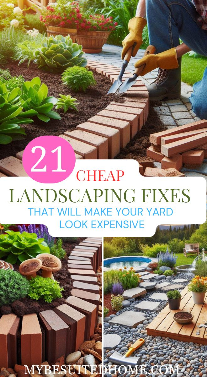 21 Cheap Landscaping Fixes That Will Make Your Yard Look Expensive ... with How To Design Yard Layout On Budget