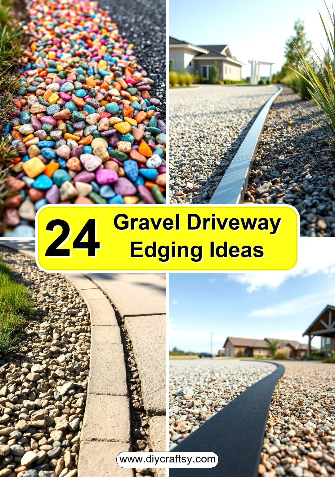 24 Gravel Driveway Edging Ideas For A Polished Look with regard to How to Define Your Driveway Edge Without Breaking the Bank