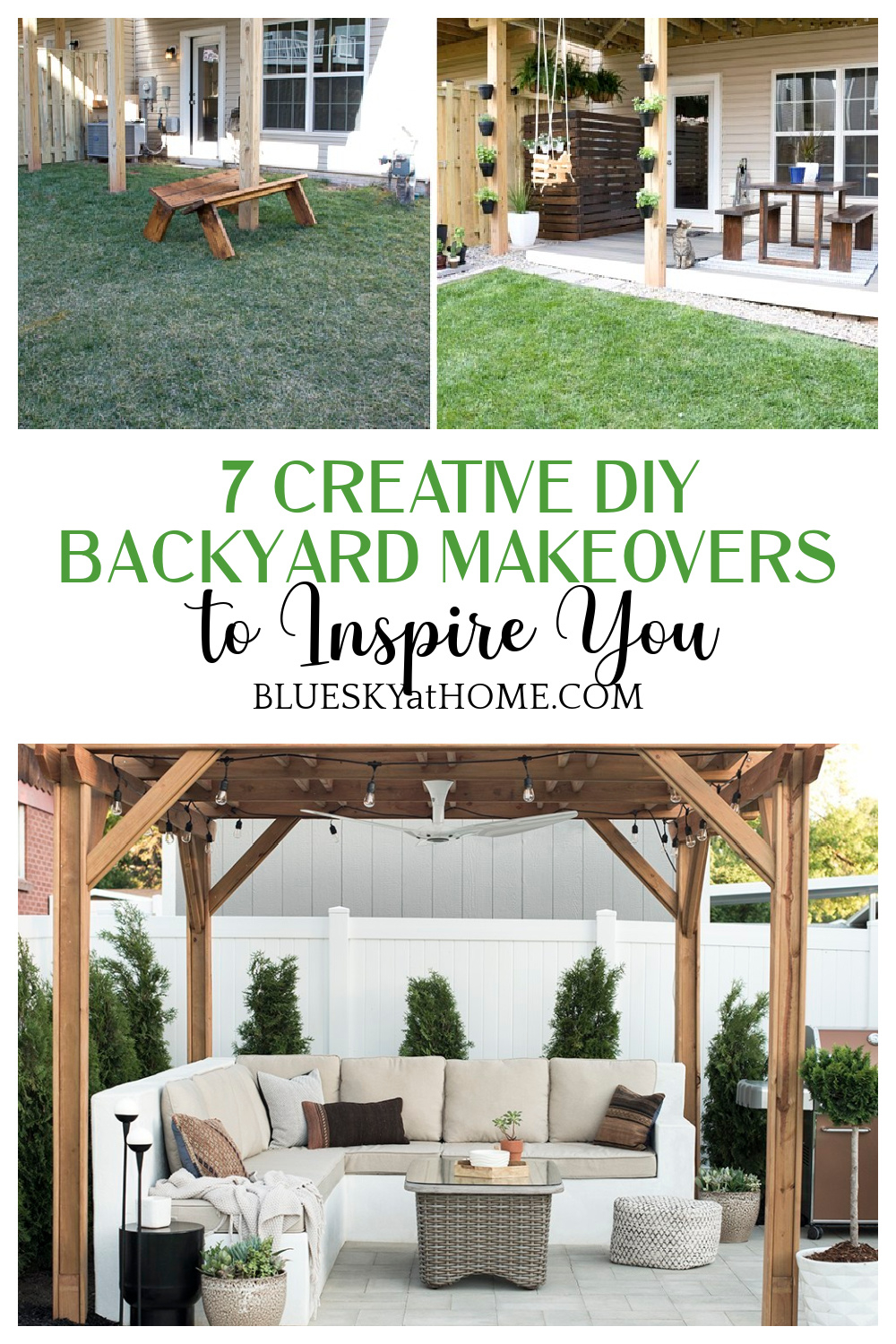7 Creative Diy Backyard Makeovers To Inspire You - Bluesky At Home intended for The Ultimate Guide to Affordable Backyard Makeovers You Can Finish by Sunday