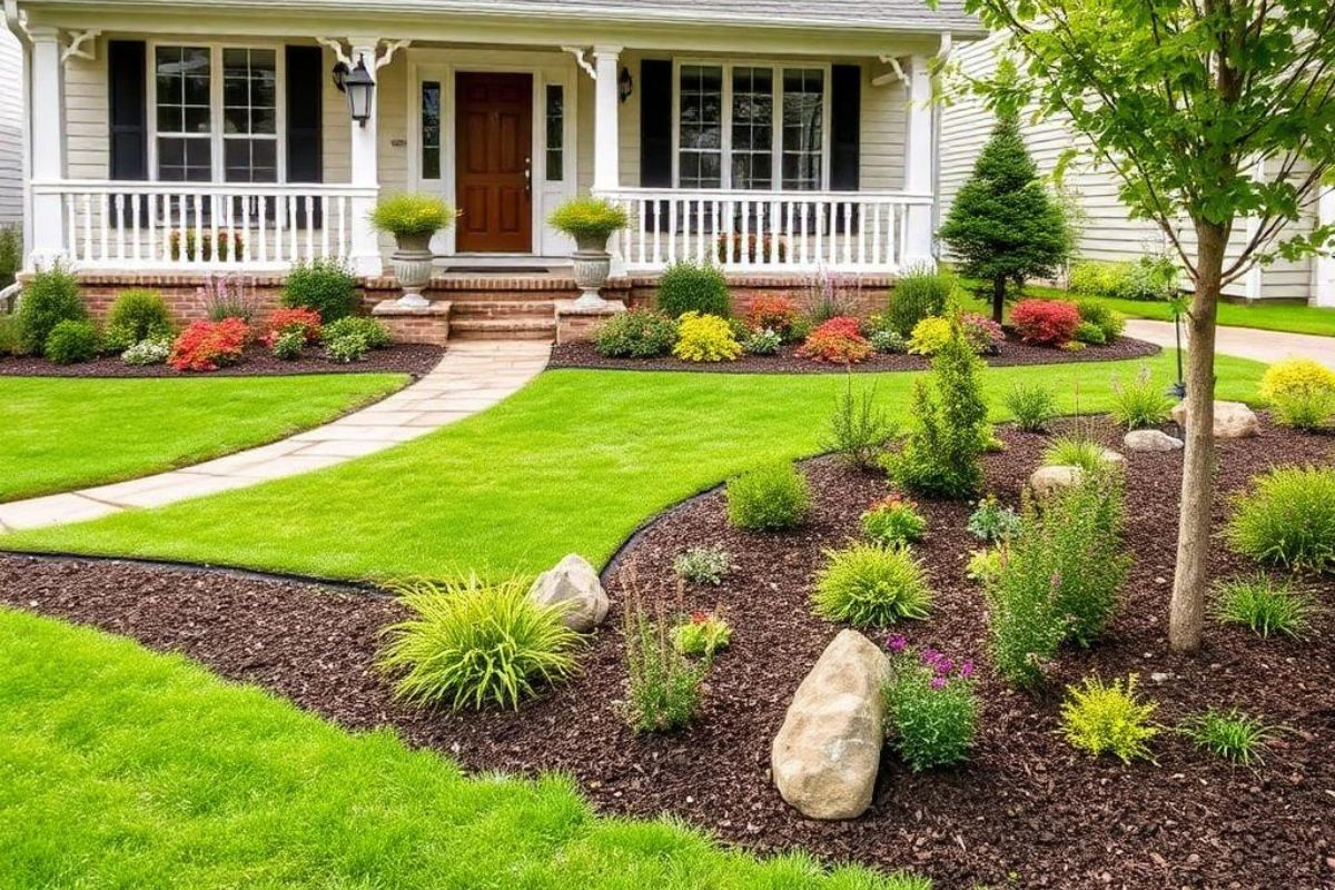 7 Stunning Front Yard Landscaping Ideas To Transform Your Home pertaining to How to transform your front yard this weekend for less than 100 dollars