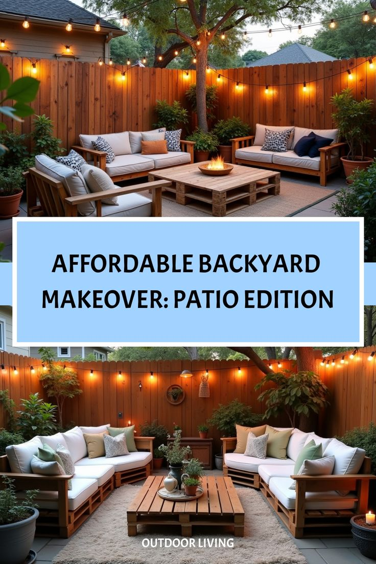 Affordable Backyard Makeover: Patio Edition In 2025 | Backyard ... in The Ultimate Guide to Affordable Backyard Makeovers You Can Finish by Sunday