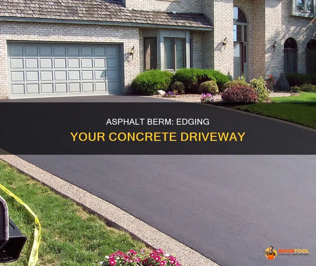 Asphalt Berm: Edging Your Concrete Driveway | Shuntool within Lawn Edging Ideas Along Driveway