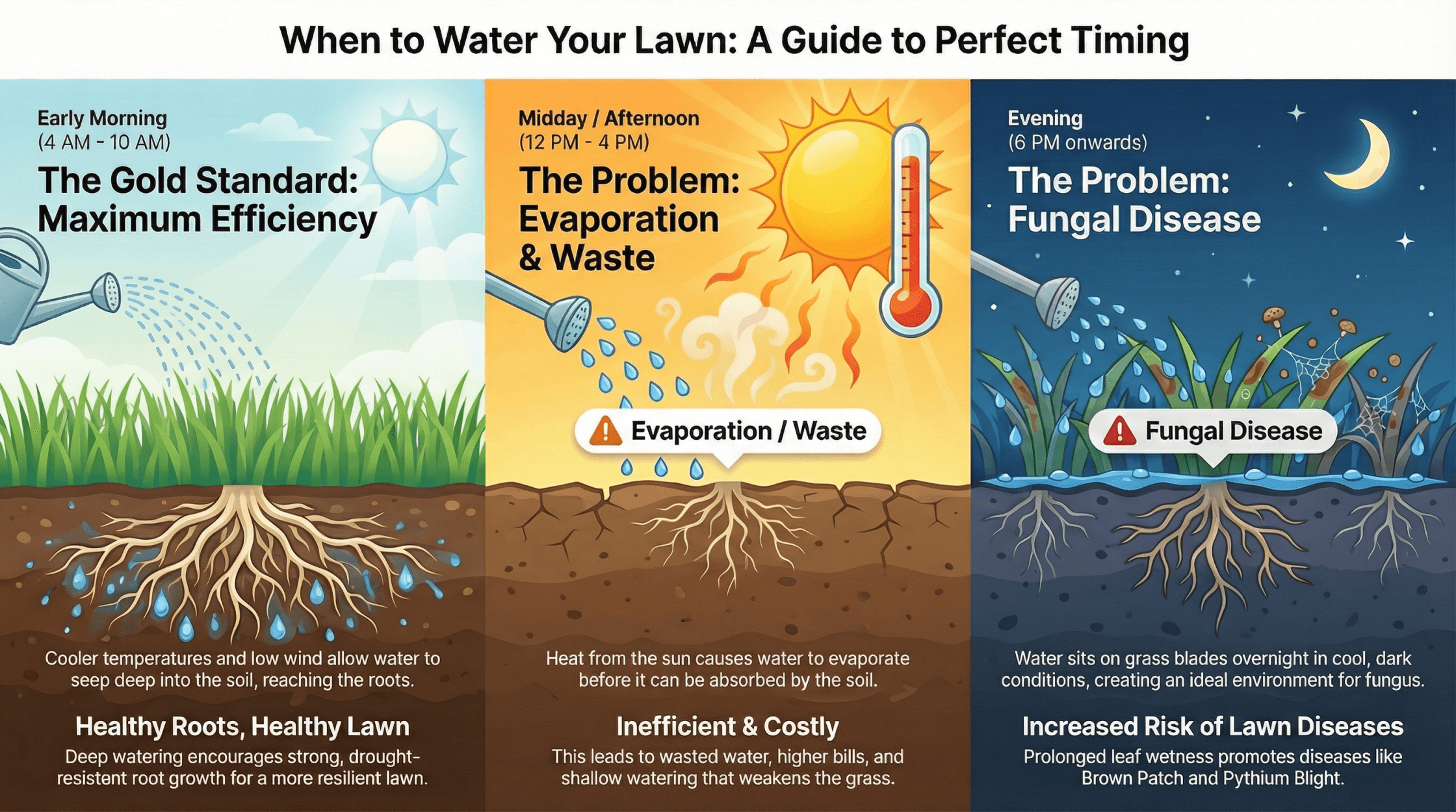 Best Time To Water Grass: A Guide To A Healthy Lawn within Best Time To Water Lawn Morning Or Evening