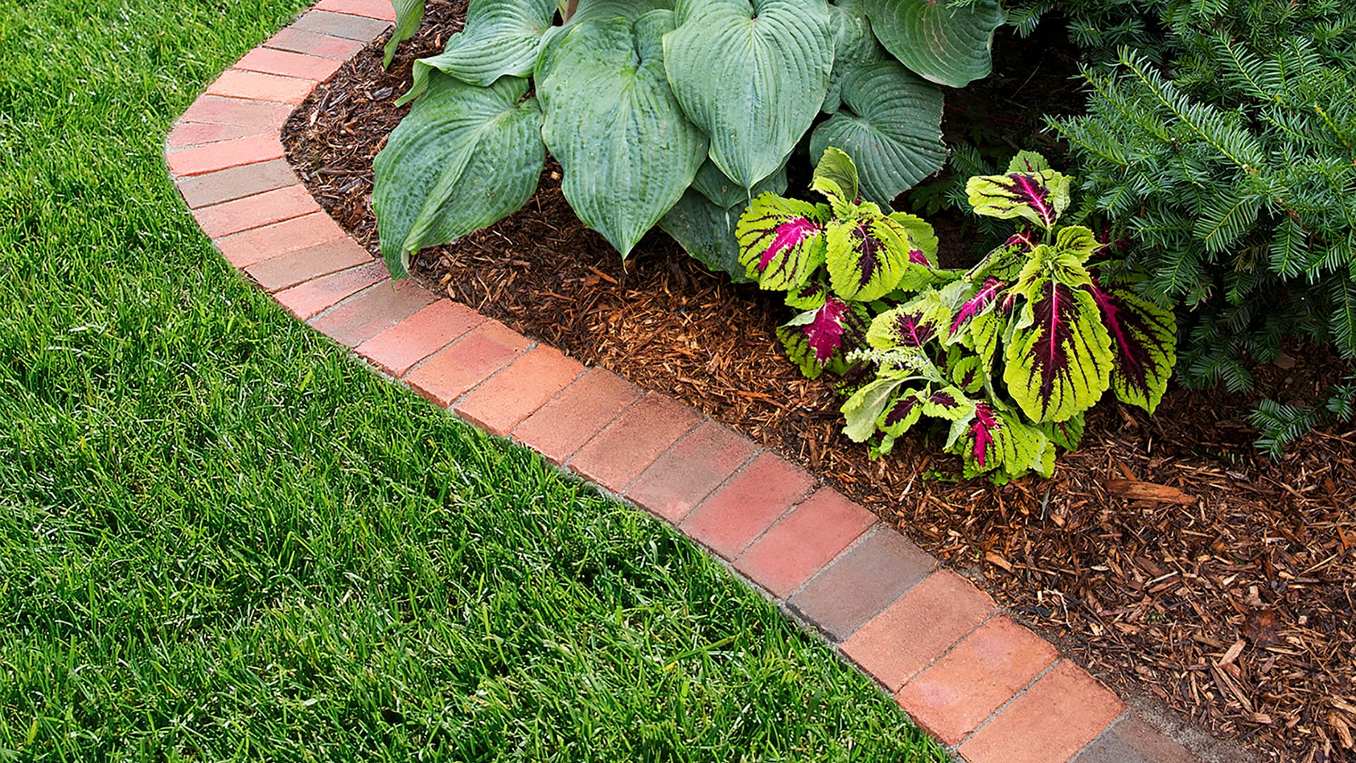 High Brick Flower Border 167 Brick Garden Edging Stock Photos Free within How To Edge Flower Beds With Bricks