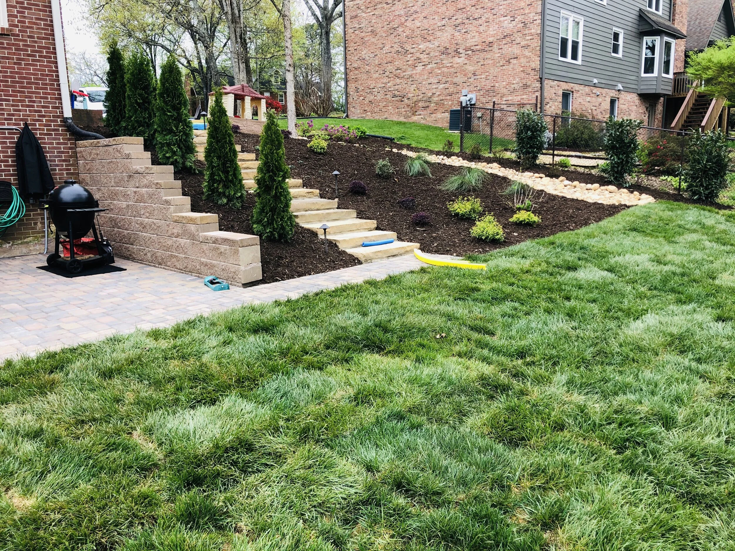 How To Make The Most Of Your Sloped Yard — Full Circle Land Design within Low Cost Curb Appeal Ideas
