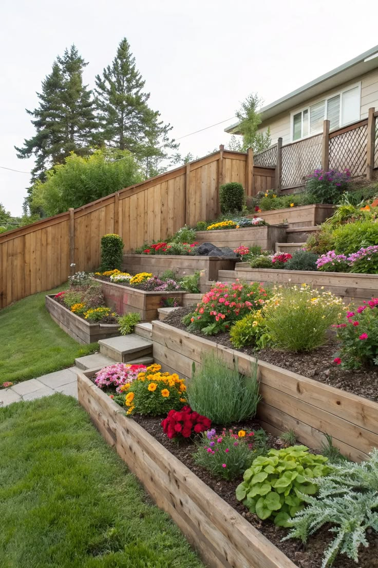 Sloped Backyard Garden Ideas: Transform Slope Into Stunning Landscapes regarding Transform Your Sloped Yard with Budget Friendly Retaining Wall Solutions