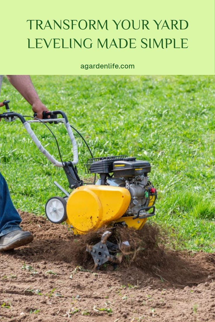 Transform Your Yard Leveling Made Simple | Leveling Yard, Yard, Lawn Roller with regard to Simple Techniques to Level an Uneven Backyard and Achieve a Flawless Turf