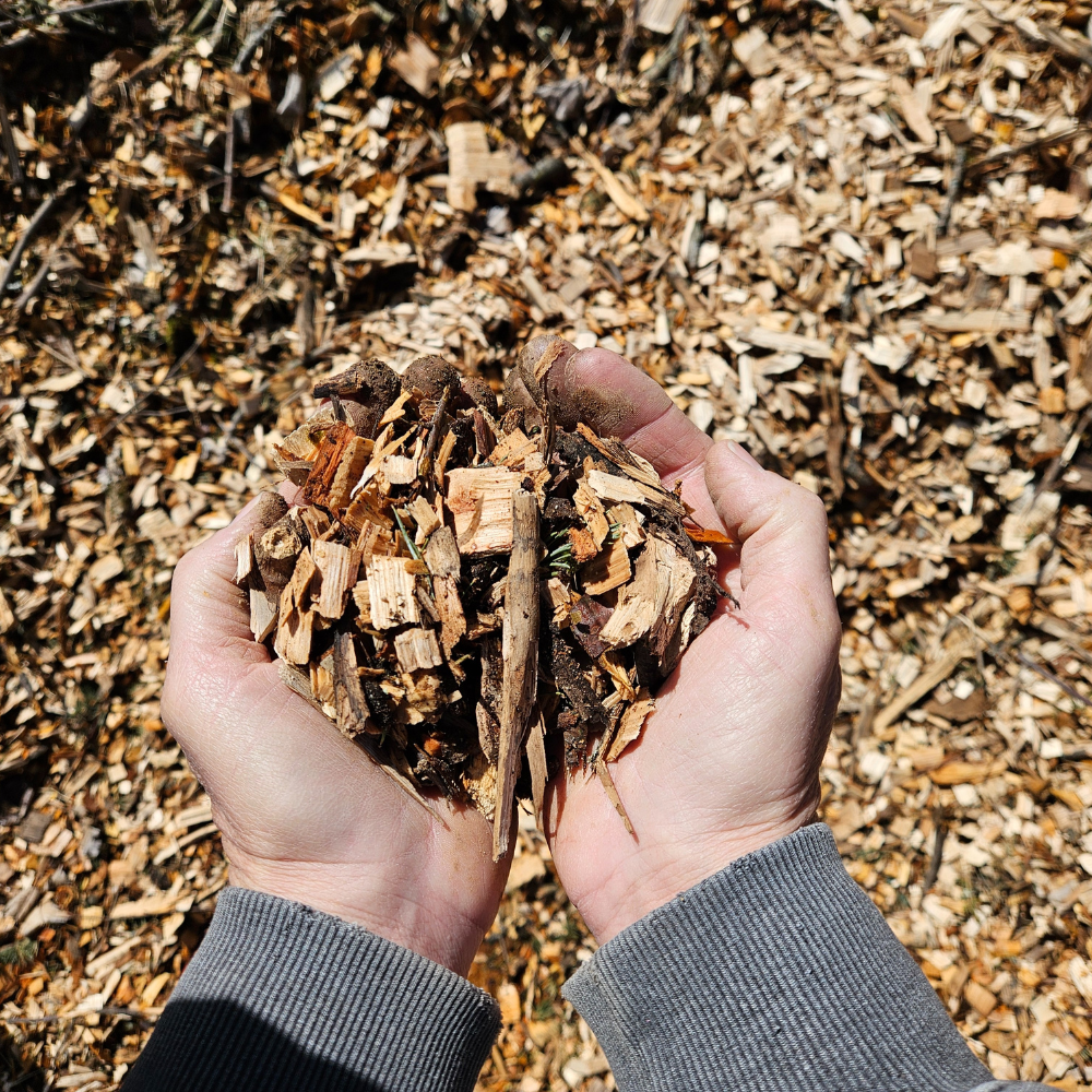 Wood Chips - Per Cubic Yard - Kirk Allen throughout Wood Chips Vs Mulch Cost Garden