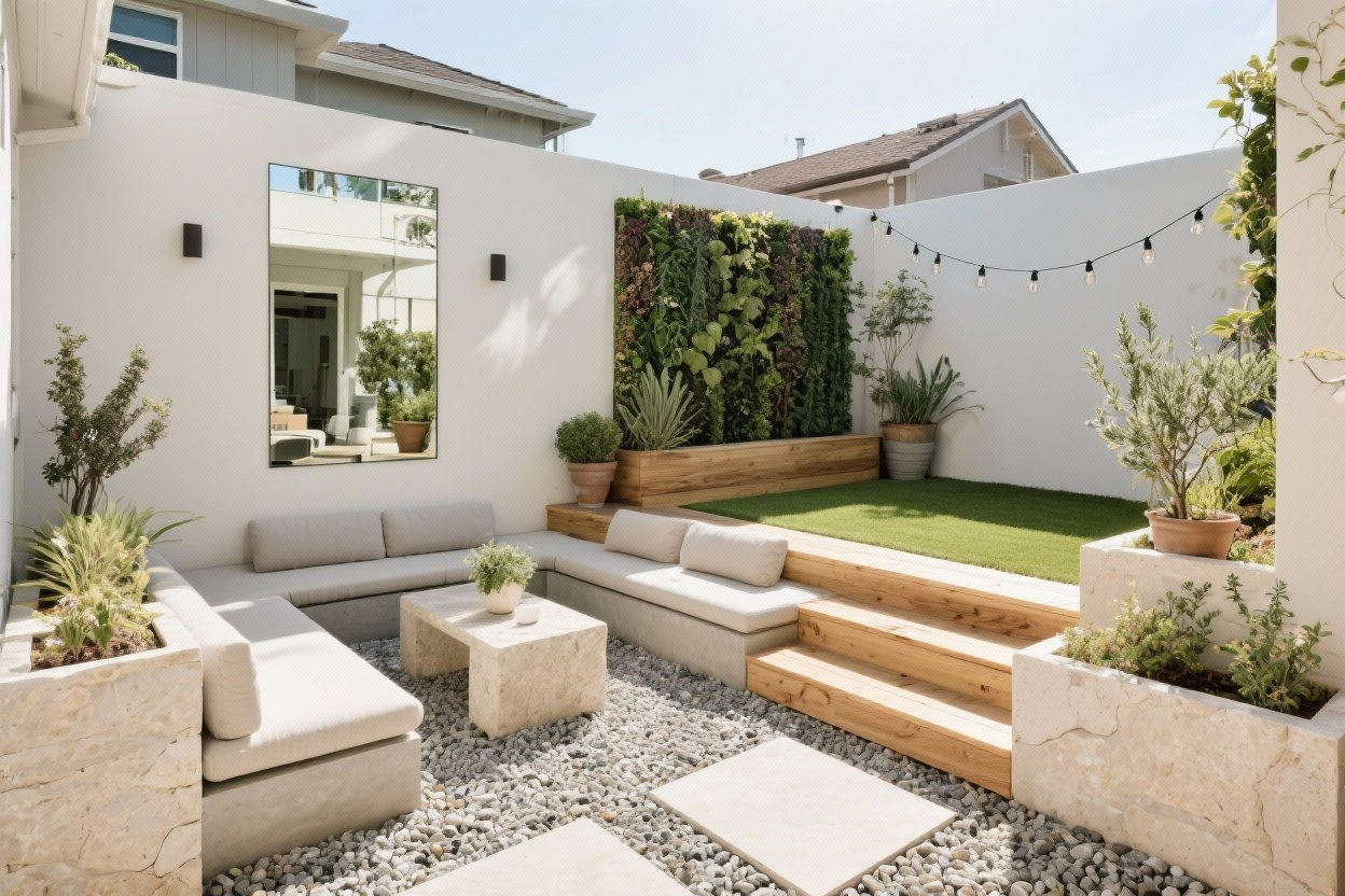 10 Small Backyard Ideas That Make Your Space Feel Bigger (Without ... within Real Ways to Make Your Small Outdoor Area Feel Twice as Big