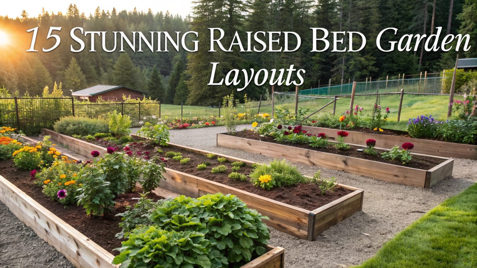 15 Stunning Raised Bed Garden Layouts That Will Transform Your Backyard! with regard to How To Design A Curved Garden Bed