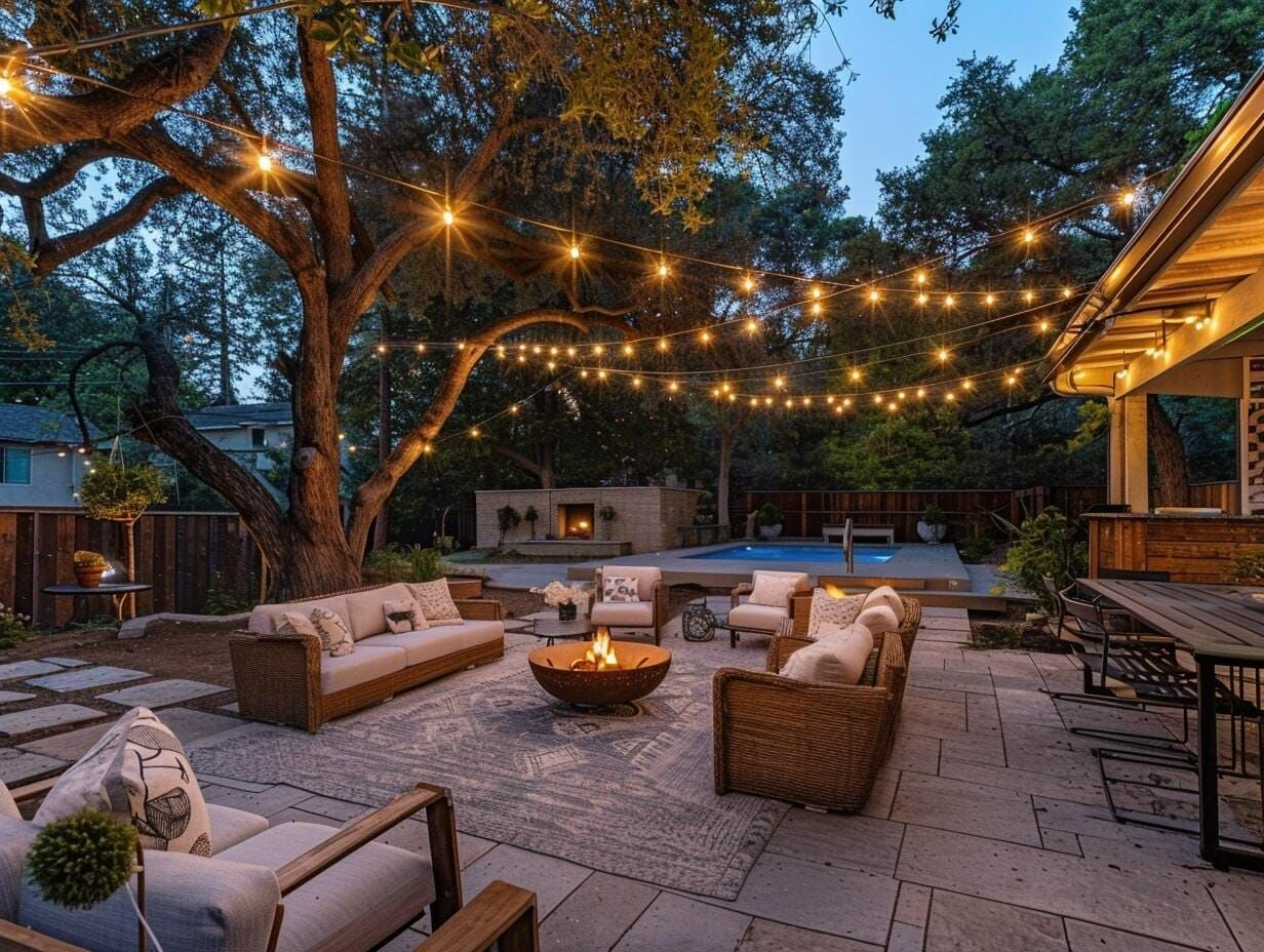 16 Backyard Patio String Light Ideas | Garden.lighting regarding String Light Garden Ideas Backyard