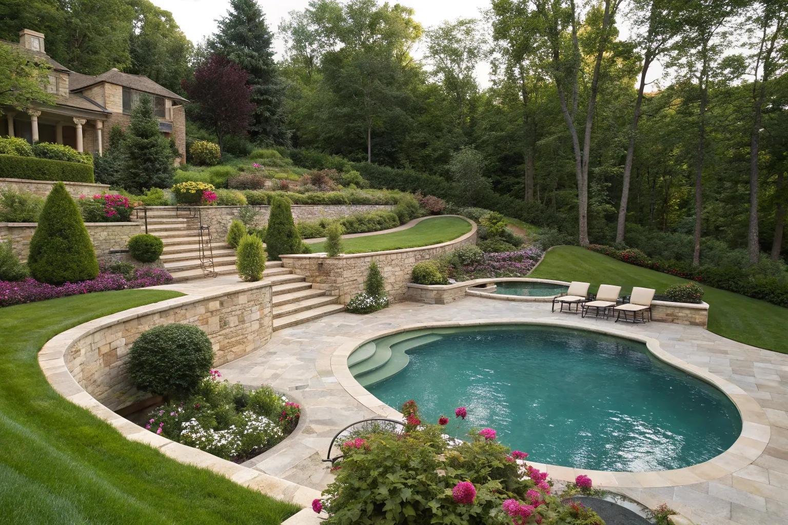 16+ Stunning Pool Patio Ideas For Your Backyard intended for Backyard Landscaping Ideas With Pool