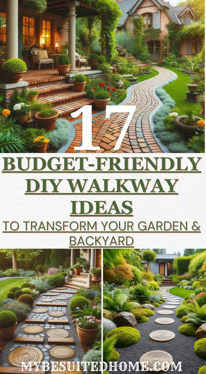 17 Budget Diy Walkway Ideas (2024) To Spruce Up Your Yard | Garden ... regarding How to Design a Beautiful Backyard Walkway on a Shoestring Budget