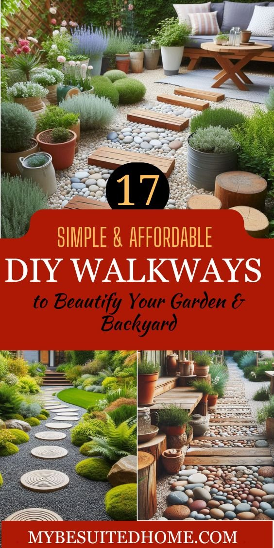 17 Budget-Friendly Diy Walkway Ideas To Transform Your Garden ... throughout How To Build A Garden Path Cheap