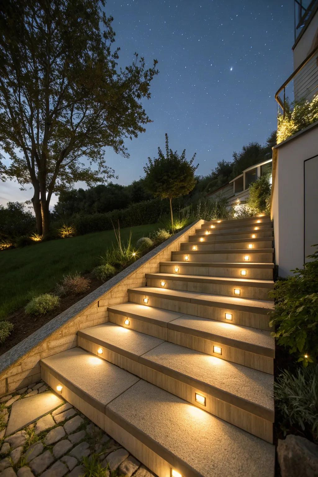 17+ Stylish Outdoor Lighting Ideas For Your Front Yard - Garden.eco for Smart Trends and Inspiring Ideas for Lighting Outdoor Steps and Paths