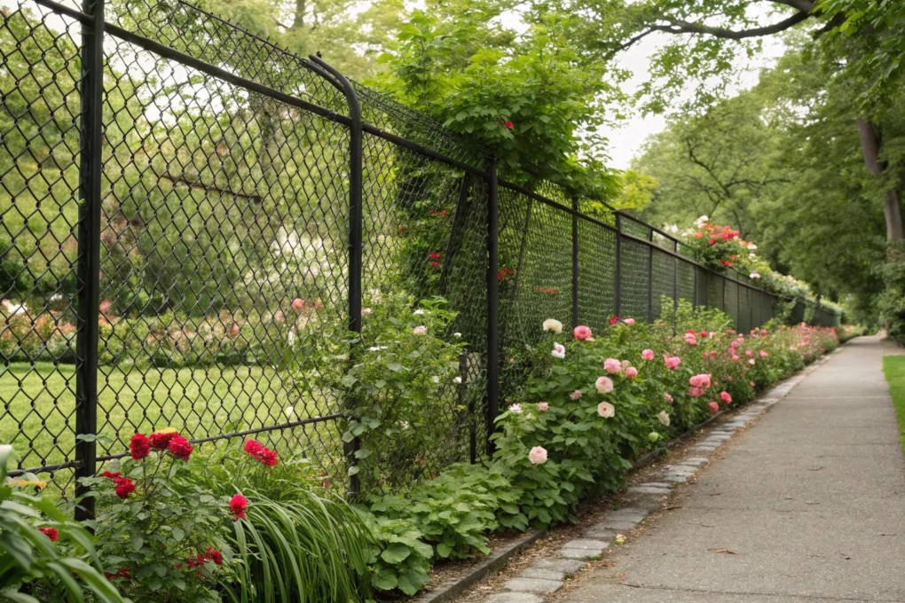 20+ Creative Chain Link Fence Privacy Ideas pertaining to Smart Landscaping Tricks to Make a Chain Link Fence Disappear with Foliage
