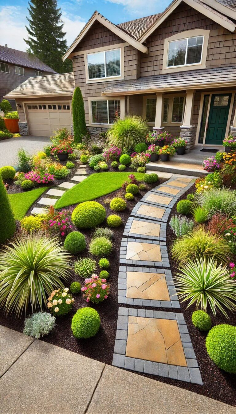 20+ Creative Ranch House Landscaping Ideas For Instant Curb Appeal (2024) in Landscape Design Ideas For Ranch Style Home