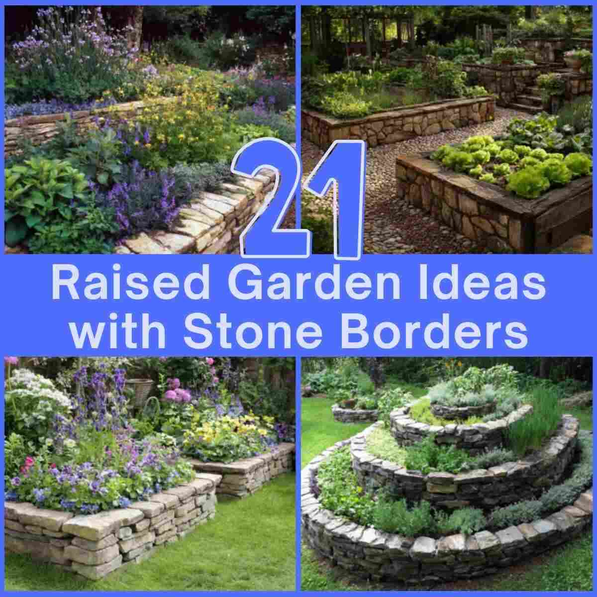 21 Simple Raised Garden Ideas With Stone Borders That Anyone Can Try throughout Mailbox Landscaping Ideas Curb Appeal
