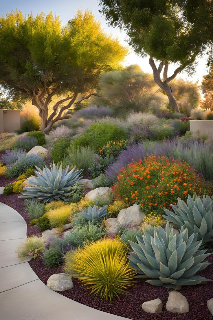 23 Drought Tolerant Landscape Front Yard Ideas – Artofit in How to build a beautiful drought-tolerant yard that survives the summer and saves you money
