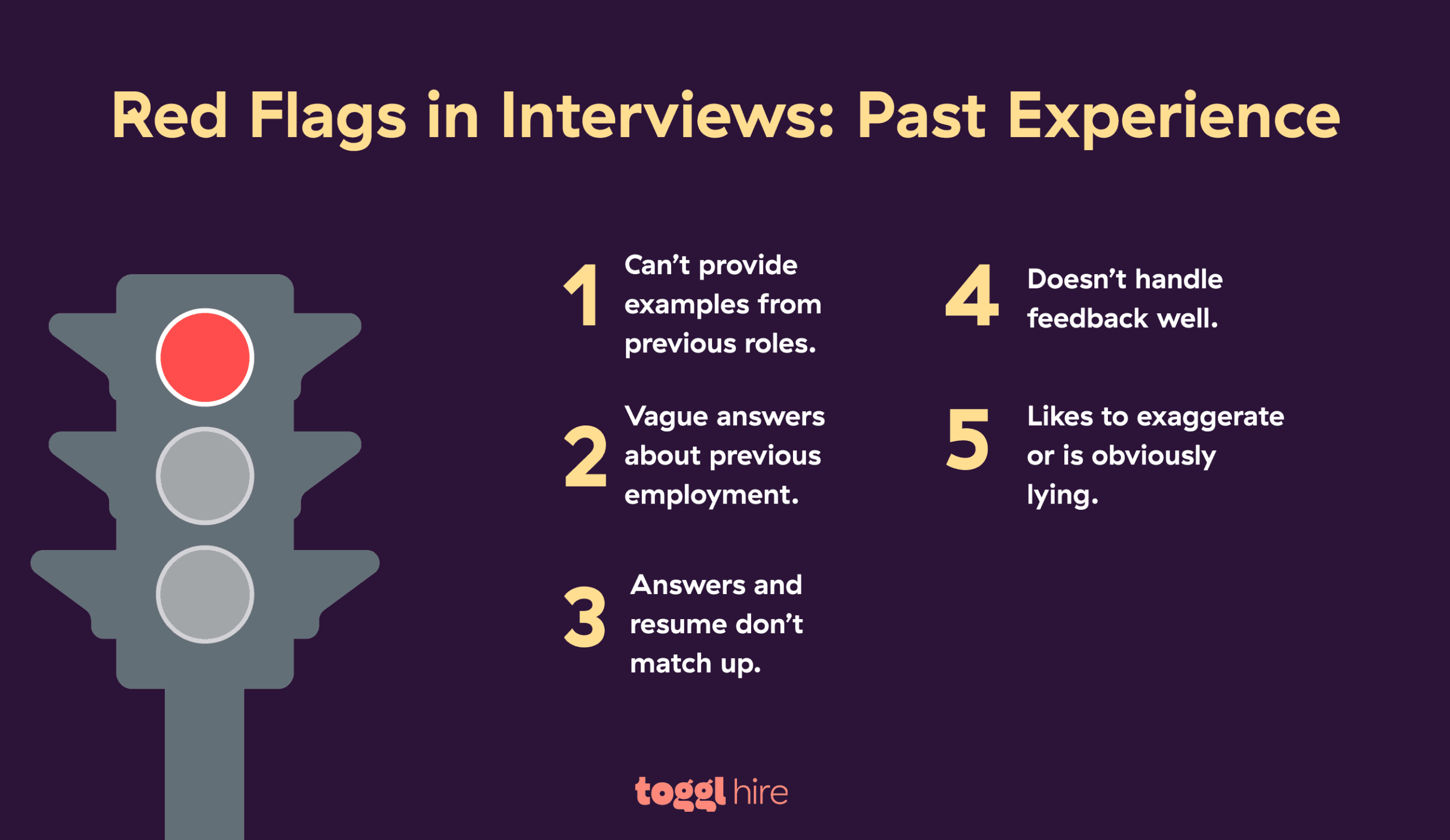 28 Job Interview Red Flags To Watch Out For In Candidates | Toggl Hire pertaining to Red Flags to Watch For Before Hiring Anyone to Work on Your Lawn This Year