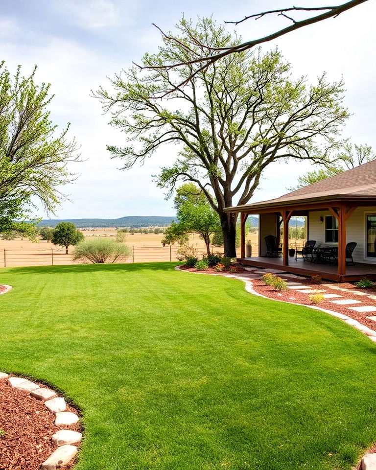 30 Ranch Style House Landscaping Ideas For Timeless Appeal pertaining to How to Accentuate the Low Profile of Your Ranch House Through Smart Landscaping