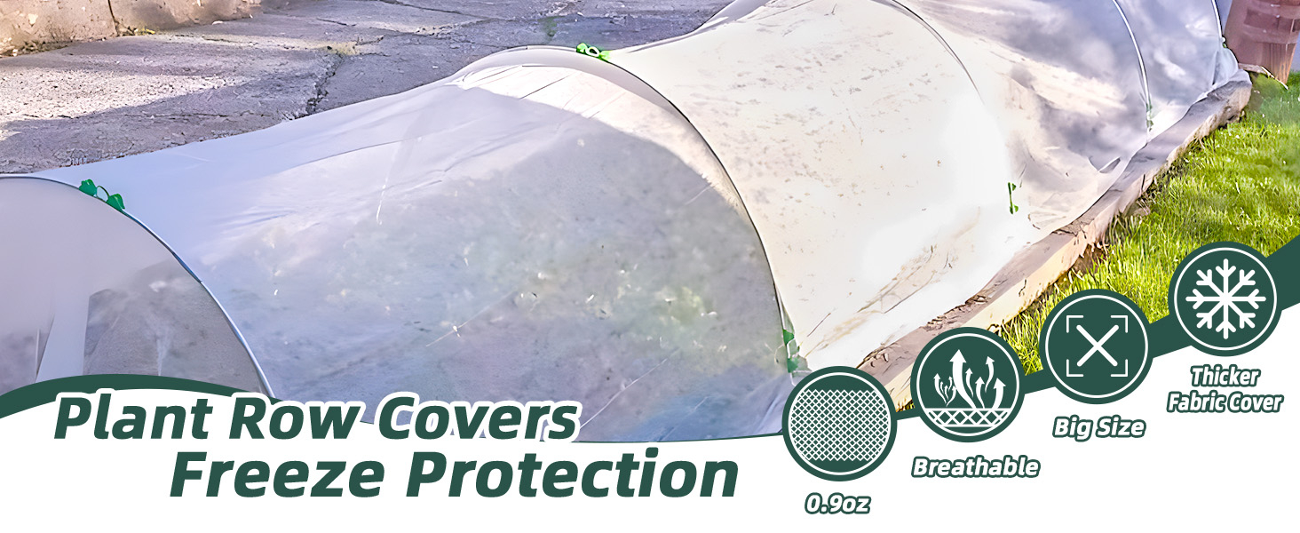 Amazon.com : 0.9Oz Frost Cloth Plant Covers Freeze Protection, 10X50Ft ... in How to protect your perennial beds from freezing temperatures before the first hard frost