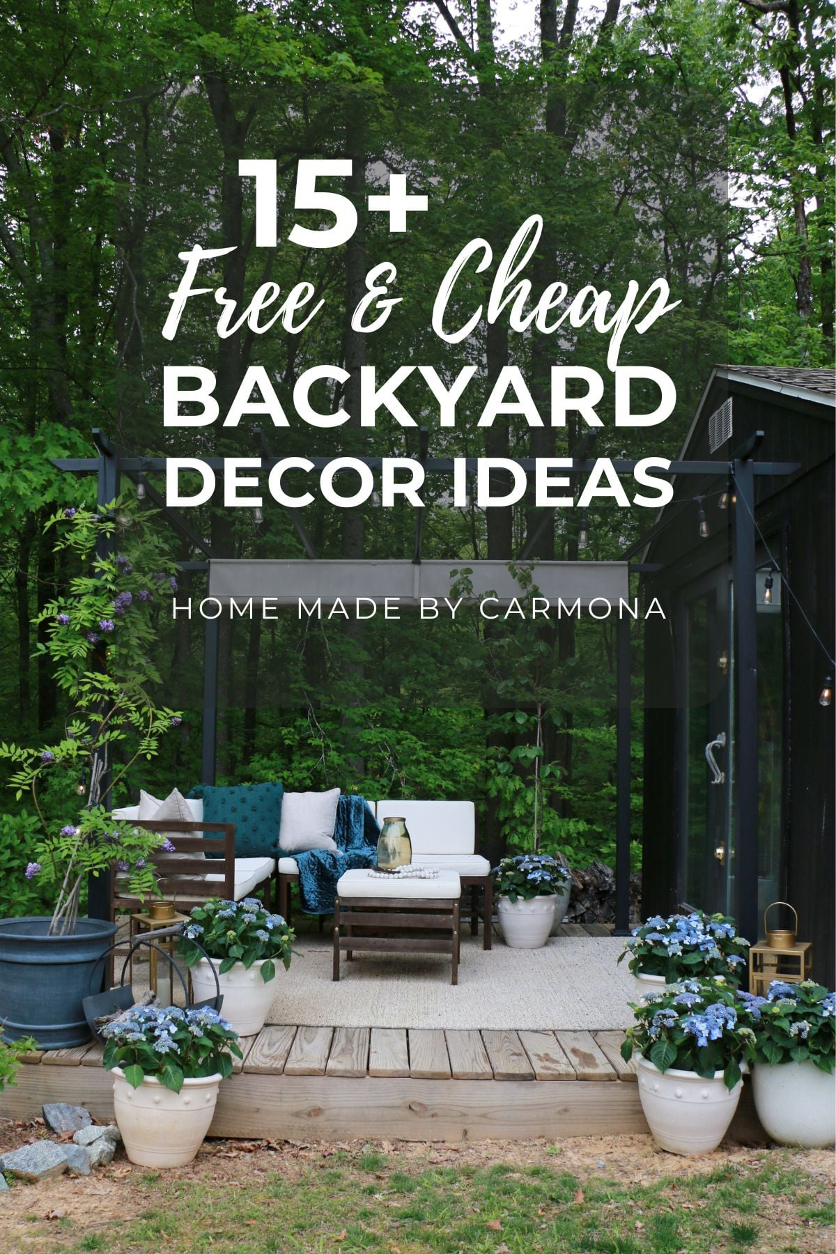 Backyard Ideas Inexpensive within How I Transformed My Backyard on a Shoestring Budget Using Clever DIY Hacks